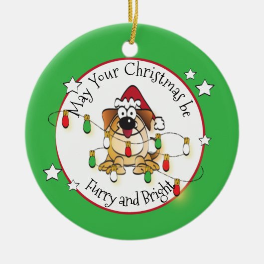 Funny Dog Lover Personalisierte Weihnachtsschmuck (Vorne)