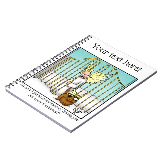 Funny Dog Lover Spaß Notebook Notizblock (Linke Seite)
