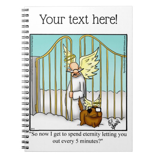 Funny Dog Lover Spaß Notebook Notizblock (Vorderseite)