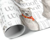 Funny Dog Lover Staffordshire Terrier Geschenkpapier (Rolleneckpunkt)