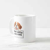 Funny Dog Lover Statement Kaffeetasse (Vorderseite Links)
