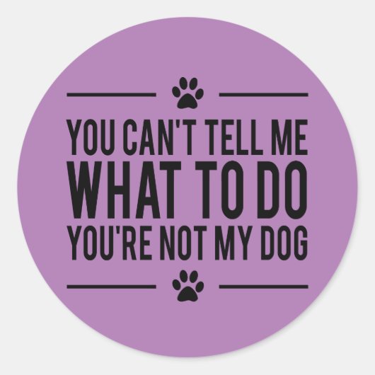 Funny Dog Lover Stickers (Vorderseite)