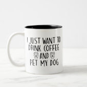 Funny Dog Lover Tasse (Links)