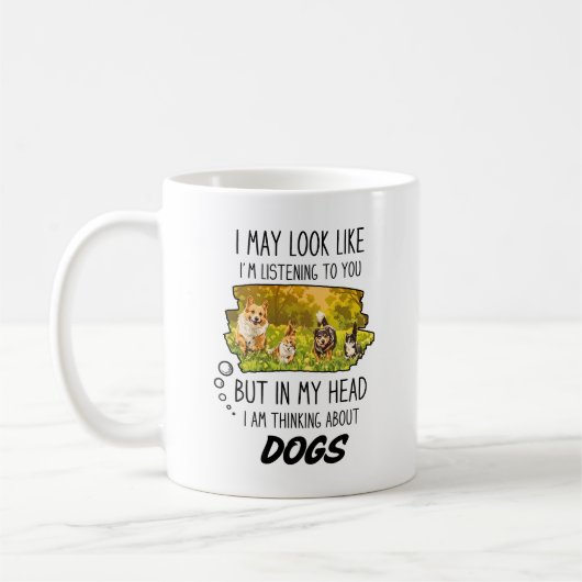 Funny Dog Lover Tasse (Links)