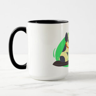 Funny Dog Lover Tasse: "Ich arbeite hart, damit me Tasse