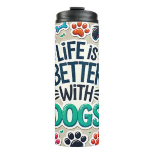 Funny Dog Lover Thermosbecher