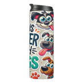 Funny Dog Lover Thermosbecher (Nach rechts gedreht)