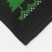 Funny Dog Lovers Cute Pug Santa Hat Ugly Christmas Fleecedecke (Ecke)