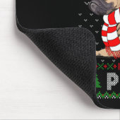 Funny Dog Lovers Cute Pug Santa Hat Ugly Christmas Mousepad (Ecke)