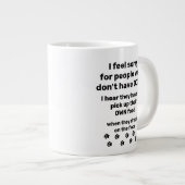 Funny Dog Lover's Foto Jumbo-Tasse (Vorderseite Rechts)