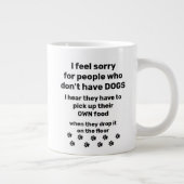 Funny Dog Lover's Foto Jumbo-Tasse (Rechts)
