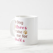 Funny Dog Lover's Kaffeetasse (Vorderseite Links)
