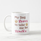 Funny Dog Lover's Kaffeetasse (Links)