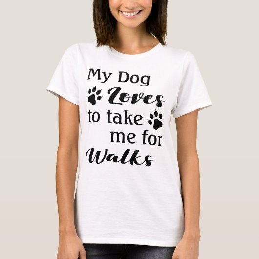 Funny Dog Lover's T-Shirt (Vorderseite)