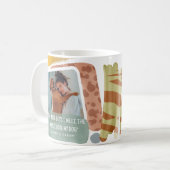 Funny Dog Mama Abstraktes Foto Kaffeetasse (Vorderseite Links)