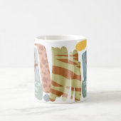 Funny Dog Mama Abstraktes Foto Kaffeetasse (Mittel)