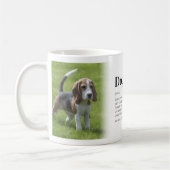 Funny Dog Mama Definition Foto Kaffeetasse (Links)