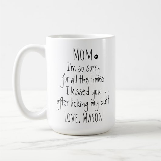 Funny Dog Mama Kaffeetasse (Links)