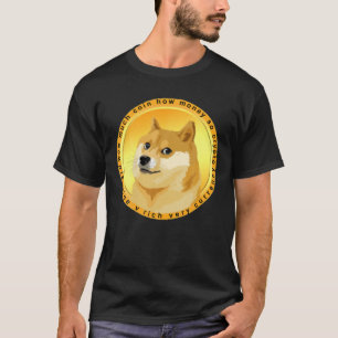 Funny Dog Meme Coin Crypto Währung T-Shirt
