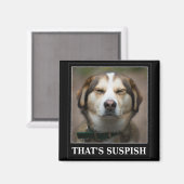 Funny Dog Meme Magnet (Vorderseite/Rückseite)