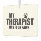 Funny Dog Mom Dad Gift! My Therapist Has Four Paws Autolufterfrischer (Links)