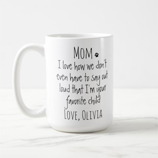 Funny Dog Mom Kaffeetasse (Links)