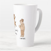 Funny Dog Mom Latte Mug Milchtasse (Rechte Ecke)