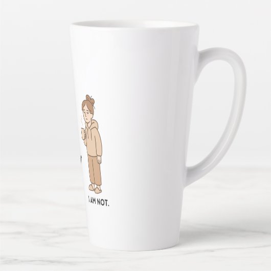 Funny Dog Mom Latte Mug Milchtasse (Rechts)