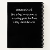 Funny Dog Monster: Biscuit Behemoth Notizblock (Rückseite)