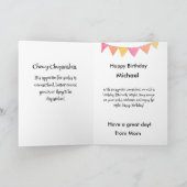 Funny Dog Monster: Chewy Chupacabra Geburtstag Dankeskarte (Innenseite)