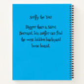 Funny Dog Monster: Sniffy the Yeti Notizblock (Rückseite)