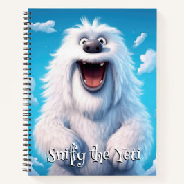 Funny Dog Monster: Sniffy the Yeti Notizblock