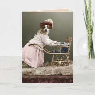 Funny Dog Mother's Day Dankeskarte