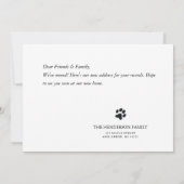 Funny Dog Moving New Address Ankündigung (Rückseite)