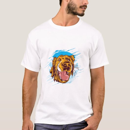 Funny Dog Niedlich T-Shirt (Vorderseite)