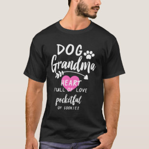 Funny Dog Oma Nana Welpe Hund liebt Paw Print T-Shirt