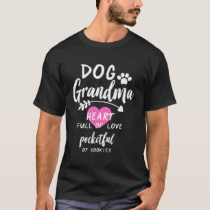 Funny Dog Oma Nana Welpe Hund liebt Paw Print T-Shirt