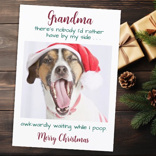 Funny Dog Oma Personalisiert Pet Foto Weihnachten