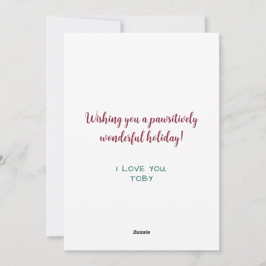 Funny Dog Oma Personalisiert Pet Foto Weihnachten (Rückseite)