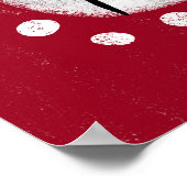 Funny Dog on Red Poster Wall Art (Ecke)