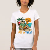 Funny Dog on Vacation T-Shirt | Cute Summer (Vorderseite)