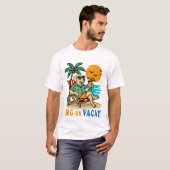 Funny Dog on Vacation T-Shirt | Cute Summer (Vorne ganz)