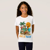 Funny Dog on Vacation T-Shirt | Cute Summer (Vorne ganz)