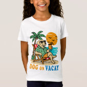 Funny Dog on Vacation T-Shirt | Cute Summer (Vorderseite)