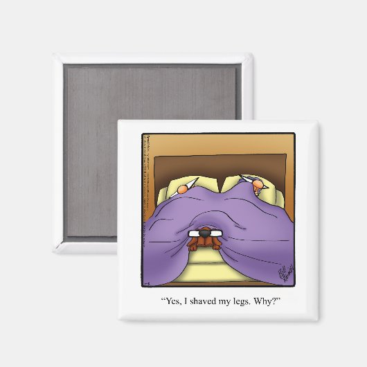 Funny Dog Owner Spaß Magnet (Vorderseite/Rückseite)