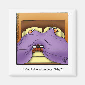 Funny Dog Owner Spaß Magnet (Vorne)