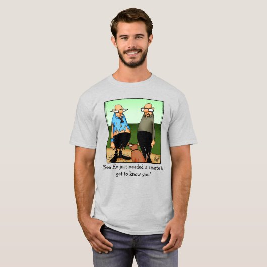 Funny Dog Owner Spaß Tee Shirt (Vorne ganz)