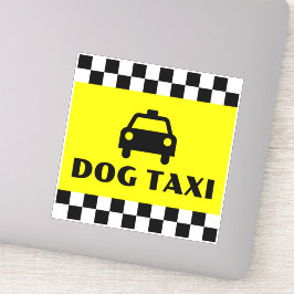 Funny Dog Owner Taxi Fahrzeug Aufkleber