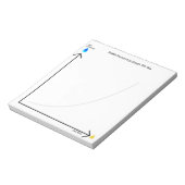 Funny Dog Ownership Pee Time Graph Notizblock (Rotiert)