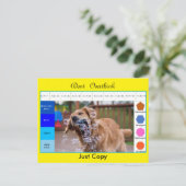 Funny dog pädagogische Spiele Postkarte (Stehend Vorderseite)